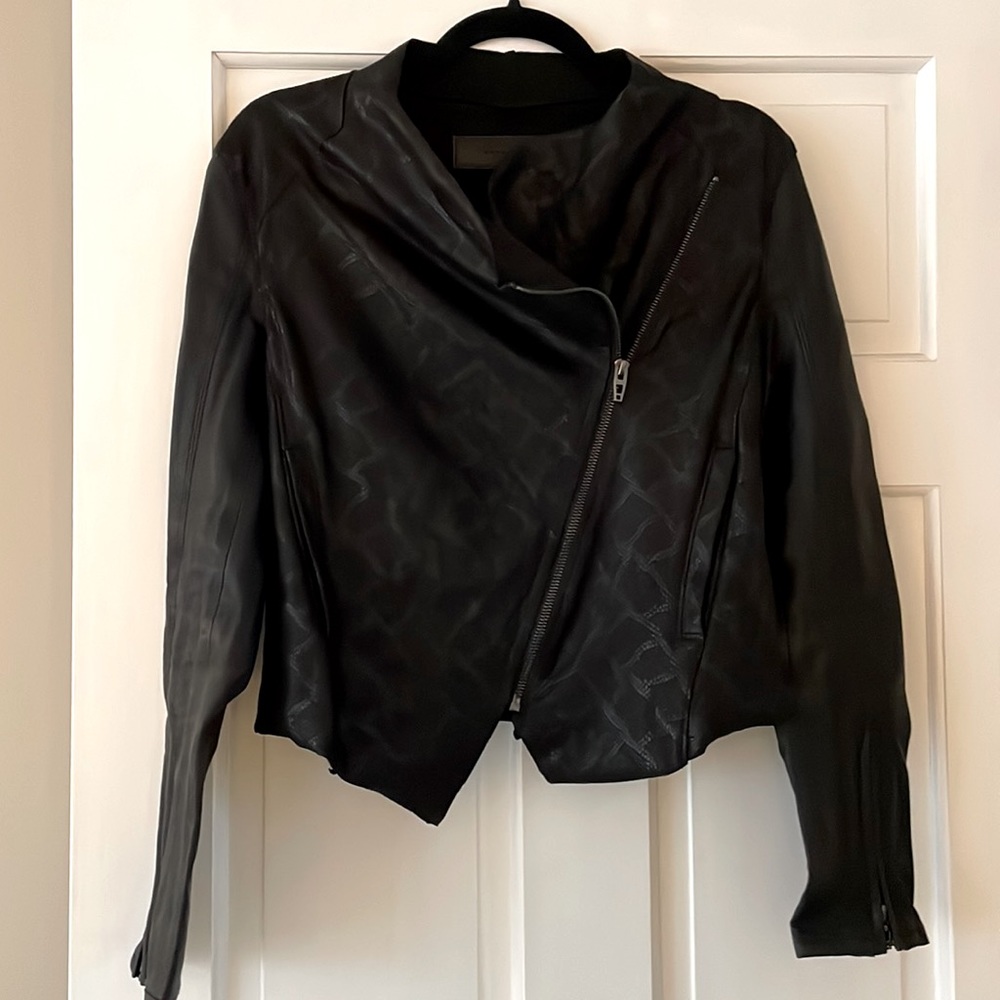 Faux leather jacket